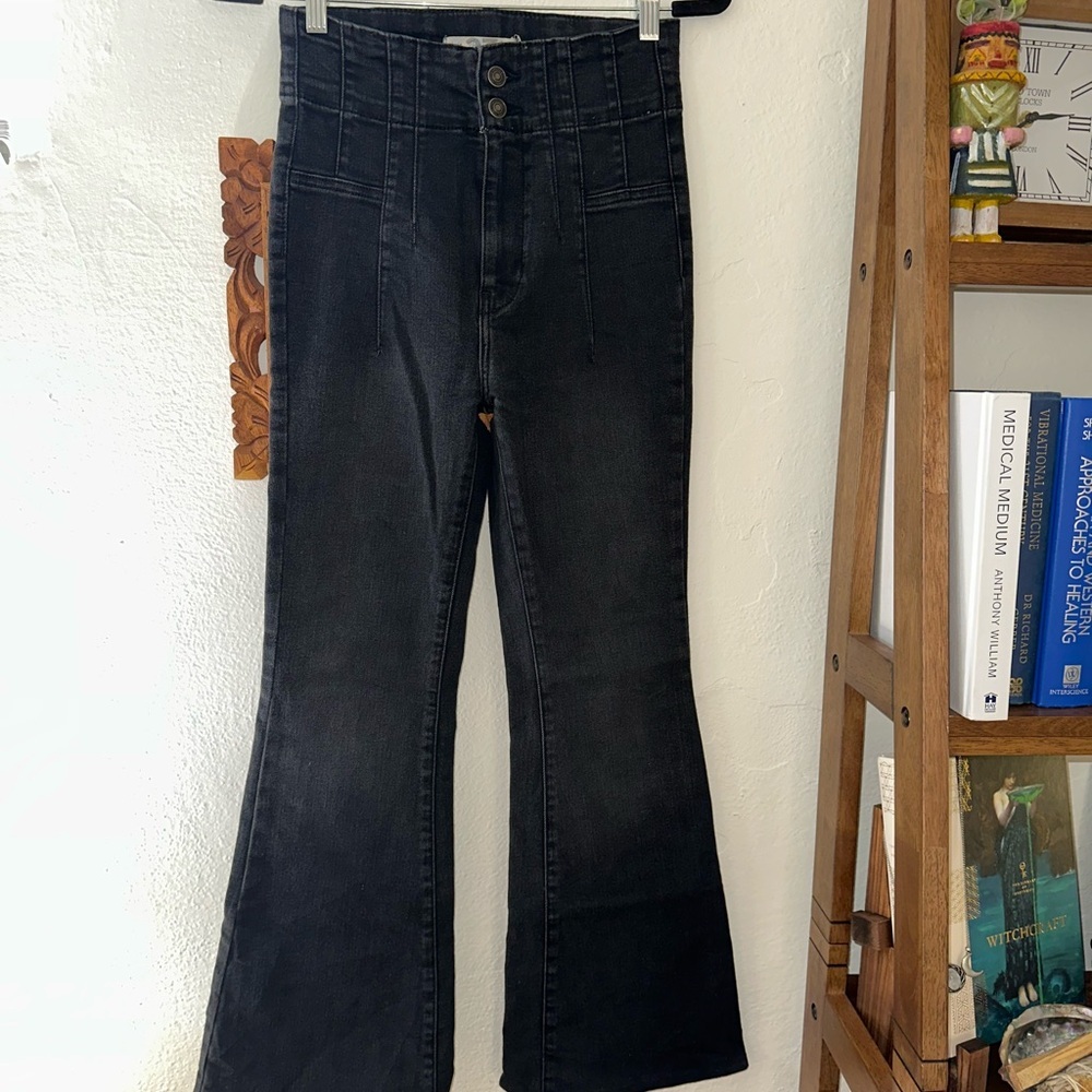 We The Free Black Flare Jeans